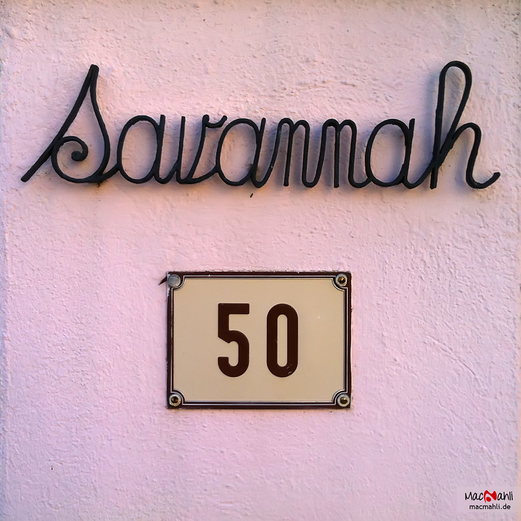 Savannah 50 - Hausnummer