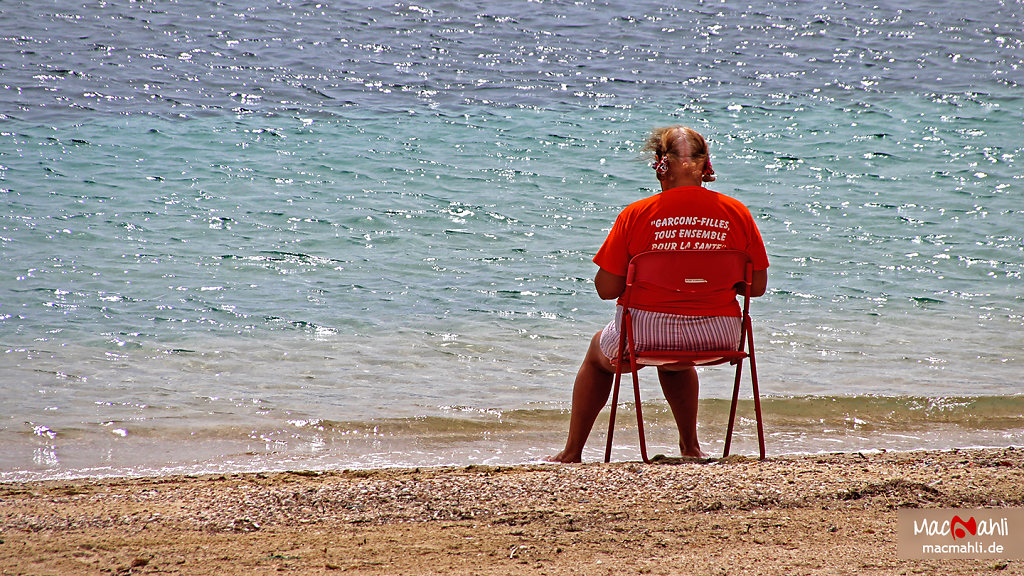 Fußbad an der Côte d'Azur